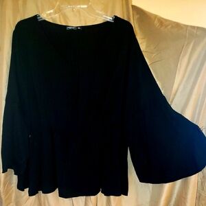 Shein Black Flare Blouse 4x